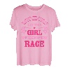 Car Racing Karierte Flagge Automobile Female Motor Racer T-Shirt