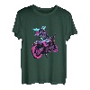 Anime Biker Motorradfahrer Japanischer Otaku Cyberpunk T-Shirt