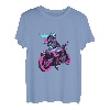 Anime Biker Motorradfahrer Japanischer Otaku Cyberpunk T-Shirt