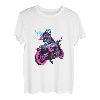 Anime Biker Motorradfahrer Japanischer Otaku Cyberpunk T-Shirt