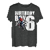 6 Jahre alt Geburtstag Junge Familie Matching Motorrad Biker T-Shirt