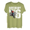 6 Jahre alt Geburtstag Junge Familie Matching Motorrad Biker T-Shirt