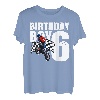 6 Jahre alt Geburtstag Junge Familie Matching Motorrad Biker T-Shirt