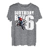 6 Jahre alt Geburtstag Junge Familie Matching Motorrad Biker T-Shirt