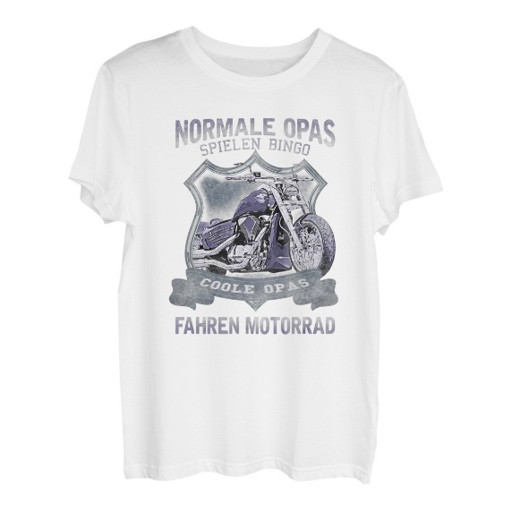 Herren Opa Motorrad Spruch T-Shirt - Hapfox