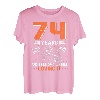 74 Years And Still On 2 Wheels Loving It 74. Geburtstag T-Shirt