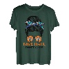 Biker-Haar, keine Pflege für Fahrradliebhaber, unordentlicher Dutt zum Muttertag T-Shirt