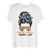 Biker-Haar, keine Pflege für Fahrradliebhaber, unordentlicher Dutt zum Muttertag T-Shirt
