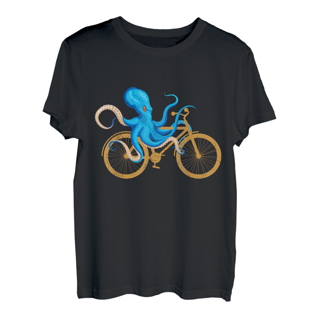 Lustige Oktopus-Sprüche für Mountainbike, Radfahrer, Liebhaber T-Shirt