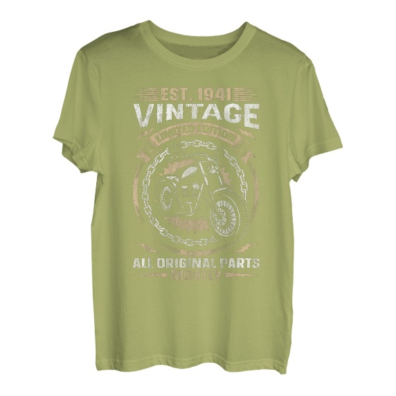 Est 1941 Vintage All Original Parts Motorrad 82. Geburtstags T-Shirt