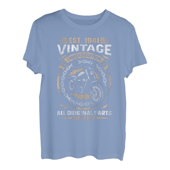 Est 1941 Vintage All Original Parts Motorrad 82. Geburtstags T-Shirt