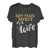 Witzige Motocross-Designs der Frau eines Dirttrack-Rennfahrers T-Shirt
