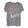 Witzige Motocross-Designs der Frau eines Dirttrack-Rennfahrers T-Shirt