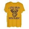 I Still Play With Blocks Racing Mechaniker Motorrad Retro T-Shirt