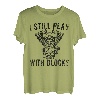 I Still Play With Blocks Racing Mechaniker Motorrad Retro T-Shirt