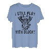 I Still Play With Blocks Racing Mechaniker Motorrad Retro T-Shirt