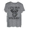I Still Play With Blocks Racing Mechaniker Motorrad Retro T-Shirt