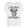 I Still Play With Blocks Racing Mechaniker Motorrad Retro T-Shirt