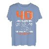 40 Years And Still On 2 Wheels Loving It 40. Geburtstag T-Shirt