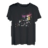 Motorrad Splash Art Motorradfahrer Biker Retro Tourer T-Shirt