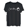 Herzschlag Berge und Bier Tshirt Biertrinker Geschenk T-Shirt