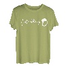 Herzschlag Berge und Bier Tshirt Biertrinker Geschenk T-Shirt