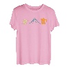 Kaffeelover Bierfan Bergsteiger Wanderer Bergfan Gipfelsport T-Shirt