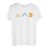 Kaffeelover Bierfan Bergsteiger Wanderer Bergfan Gipfelsport T-Shirt