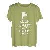 Keep Calm And Carry Chalk Kletterer Sportklettern Bouldern T-Shirt
