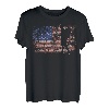 Wandern Retro USA Flagge Bergsteigen 4th of July Wandern T-Shirt