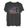 Wandern Retro USA Flagge Bergsteigen 4th of July Wandern T-Shirt