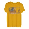 Wandern Retro USA Flagge Bergsteigen 4th of July Wandern T-Shirt