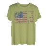 Wandern Retro USA Flagge Bergsteigen 4th of July Wandern T-Shirt