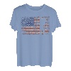 Wandern Retro USA Flagge Bergsteigen 4th of July Wandern T-Shirt