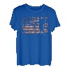 Wandern Retro USA Flagge Bergsteigen 4th of July Wandern T-Shirt