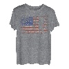 Wandern Retro USA Flagge Bergsteigen 4th of July Wandern T-Shirt