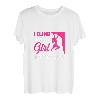 Damen Ich klettere wie ein Mädchen und versuche weiterzumachen Bouldern Klettern Fels T-Shirt