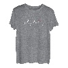 Damen Damen Berge Wein Geschenk Joggen Herzschlag Rennen T-Shirt T-Shirt