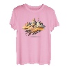 Minimalistische Berglandschaft - Wanderer & Outdoor-Fans T-Shirt