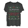 Rock Climbing Ugly Christmas Pyjama T-Shirt Lustig T-Shirt