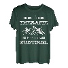Südtirol Urlaub Lustiger Spruch Therapie Berge Wandern Tirol T-Shirt