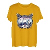 Lustige Katze - Apres Ski Katz mit Snowboard Brille, Berge T-Shirt