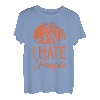 Lustiges Wandern TShirt I HATE PEOPLE Geschenk Bergsteiger T-Shirt