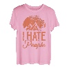 Lustiges Wandern TShirt I HATE PEOPLE Geschenk Bergsteiger T-Shirt