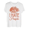 Lustiges Wandern TShirt I HATE PEOPLE Geschenk Bergsteiger T-Shirt