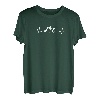 Bergsteiger EKG Berge Alpen Wandern Herzfrequenz T-Shirt