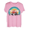 Bergsteigiges, Vintage-Retro-Sonnenuntergang-Design T-Shirt