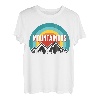 Bergsteigiges, Vintage-Retro-Sonnenuntergang-Design T-Shirt