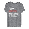 Ich mag die Jagd und vielleicht 3 Leute T-Shirt