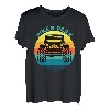 Hapfox Truck Amerikanische Flagge T-Shirt